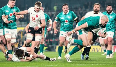 Ireland hold lead with second half underway