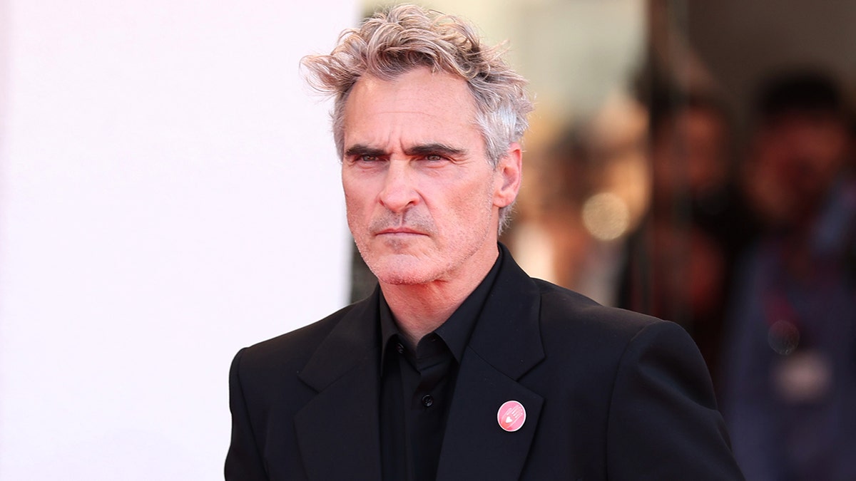 Joaquin Phoenix at the premiere of "The Voice Of Hind Rajab" at the Venice International Film Festival in September 2025.