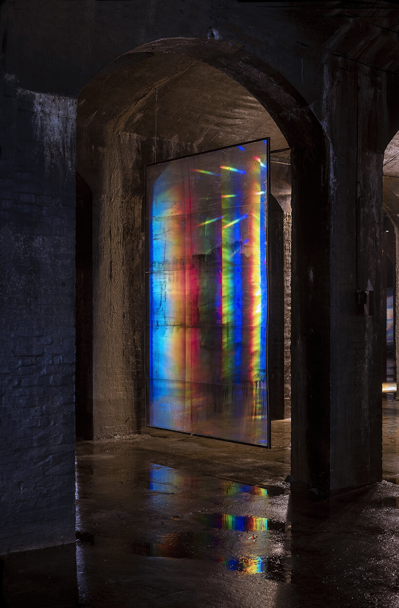 kimsooja enlivens former water reservoir with multicolored 'paintings' of light - 3
