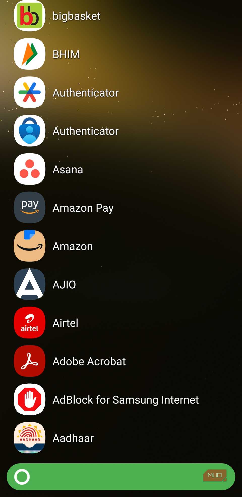 KISS Launcher app drawer