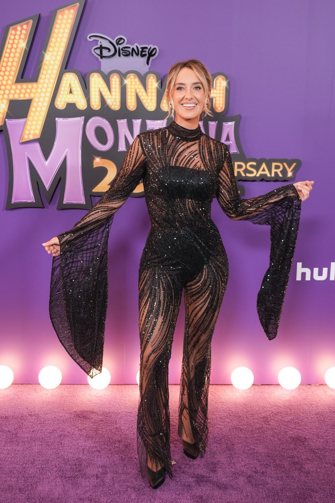 Lainey Wilson attends the "Hannah Montana 20th Anniversary Special" premiere