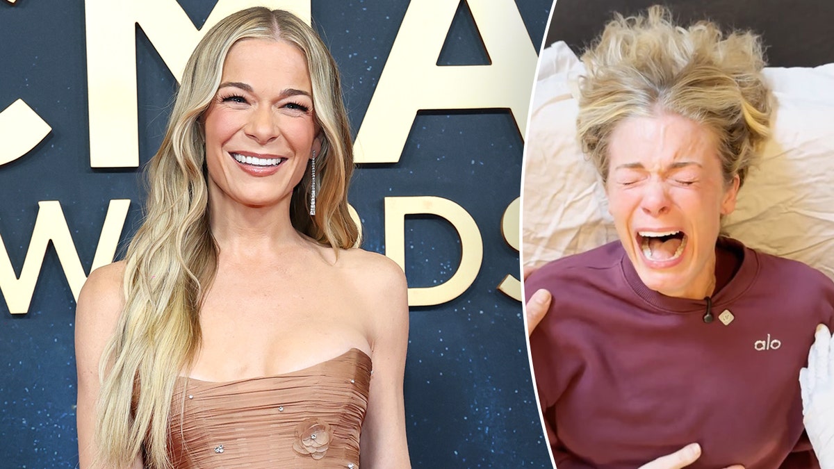 LeAnn Rimes undergoing a jaw treatment