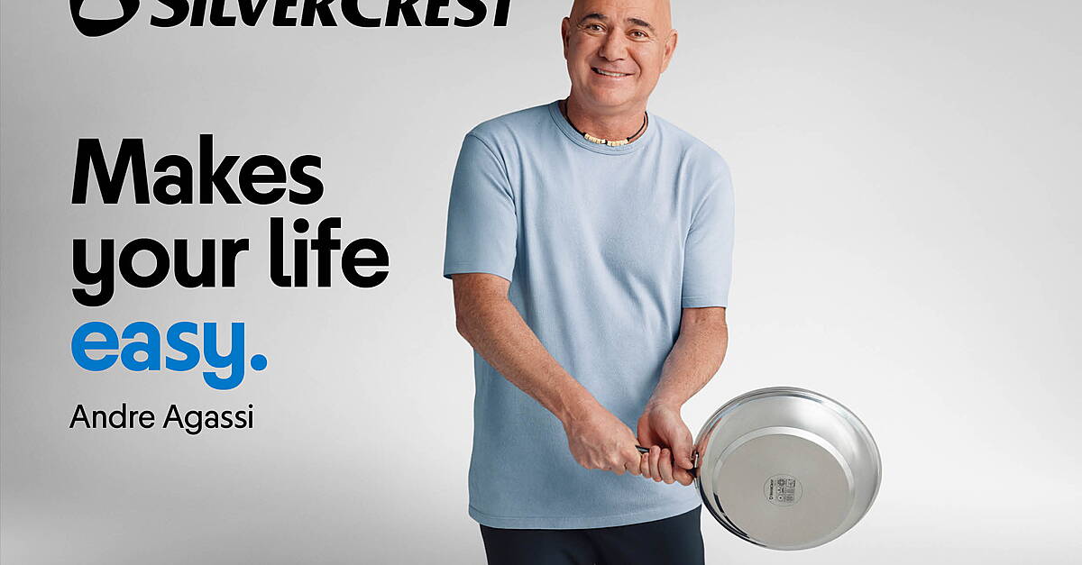 Lidl Ireland Partners With Tennis Legend Andre Agassi For Silvercrest Relaunch