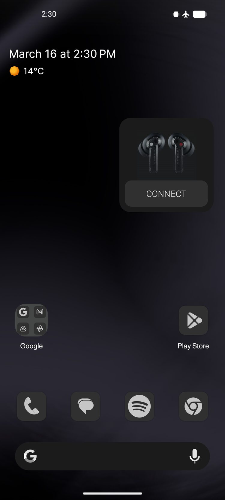 LineageOS Android home screen
