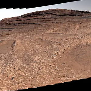 NASA’s Curiosity Mars rover captured this panorama of boxwork formations — the low ridges seen here with hollows in between them — using its Mastcam on Sept. 26, 2025. Credit: NASA/JPL-Caltech/MSSS