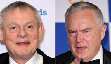Martin Clunes admits 'I have sympathy for Huw Edwards family' as he addresses absence in TV drama