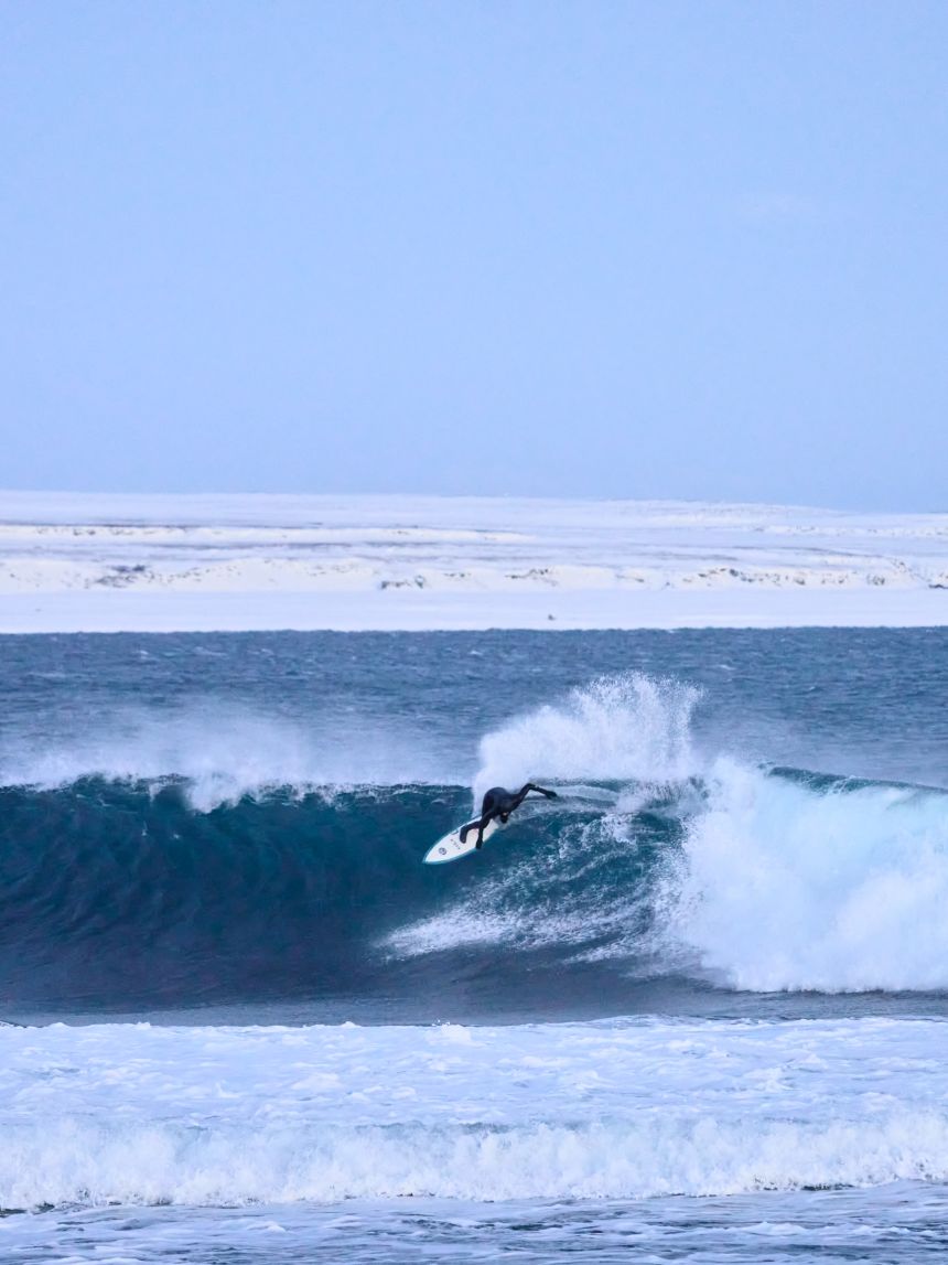 The Barents Sea offers surf without the crowds.