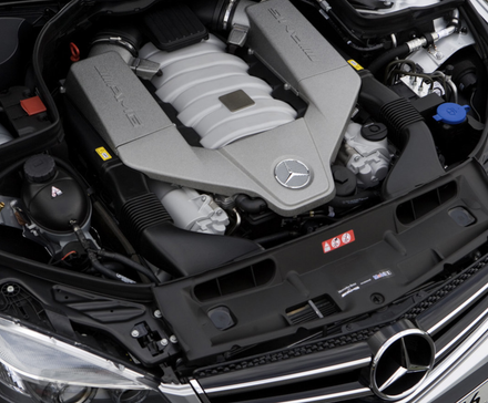 mercedes c63 amg engine bay