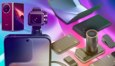 A collage of unique phones at MWC 2026