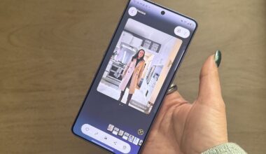 Samsung Galaxy S26 Ultra with an image of a woman on screen