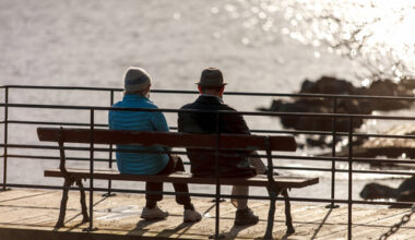 Pensioners on a bench