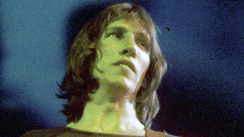 Roger Waters looking away onstage in 1970