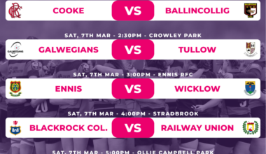 Irish Rugby | Energia All-Ireland League Fixtures This Weekend