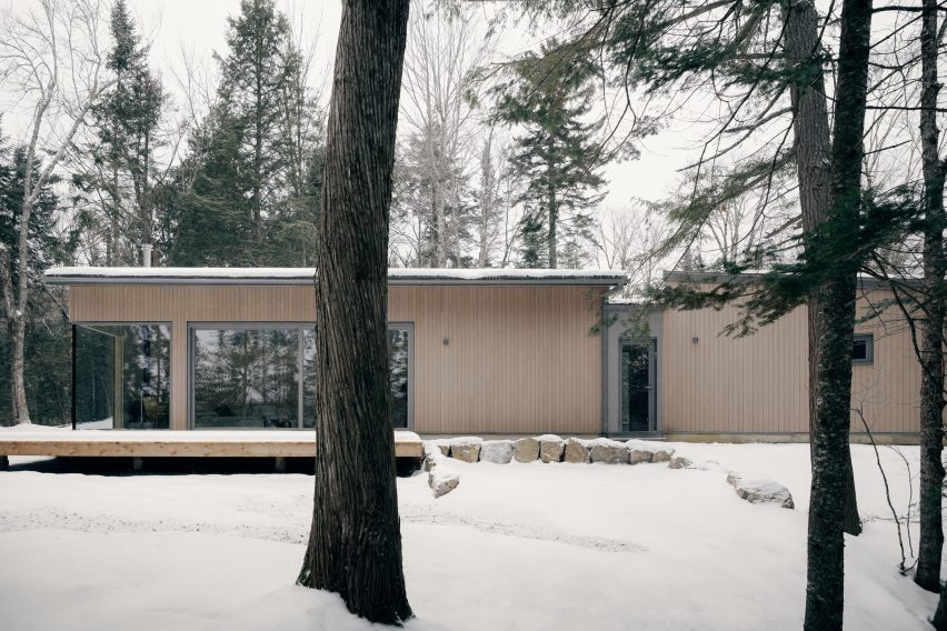 Ravi Handa brown clad winter house