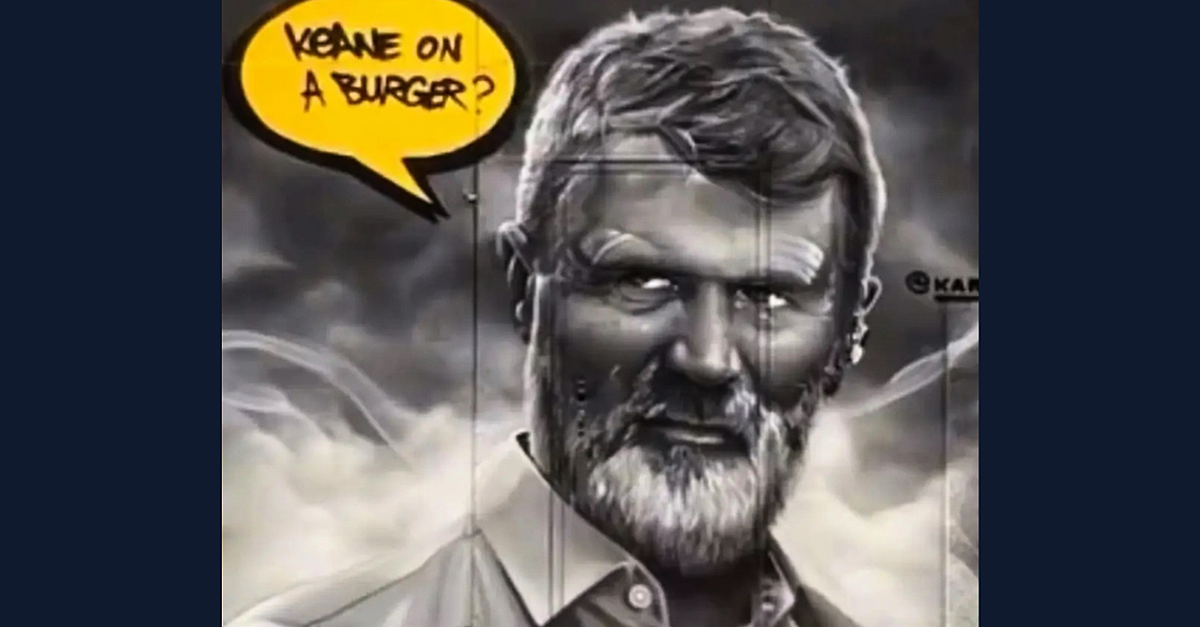 Roy Keane surprises artist as he finishes mural in his honour