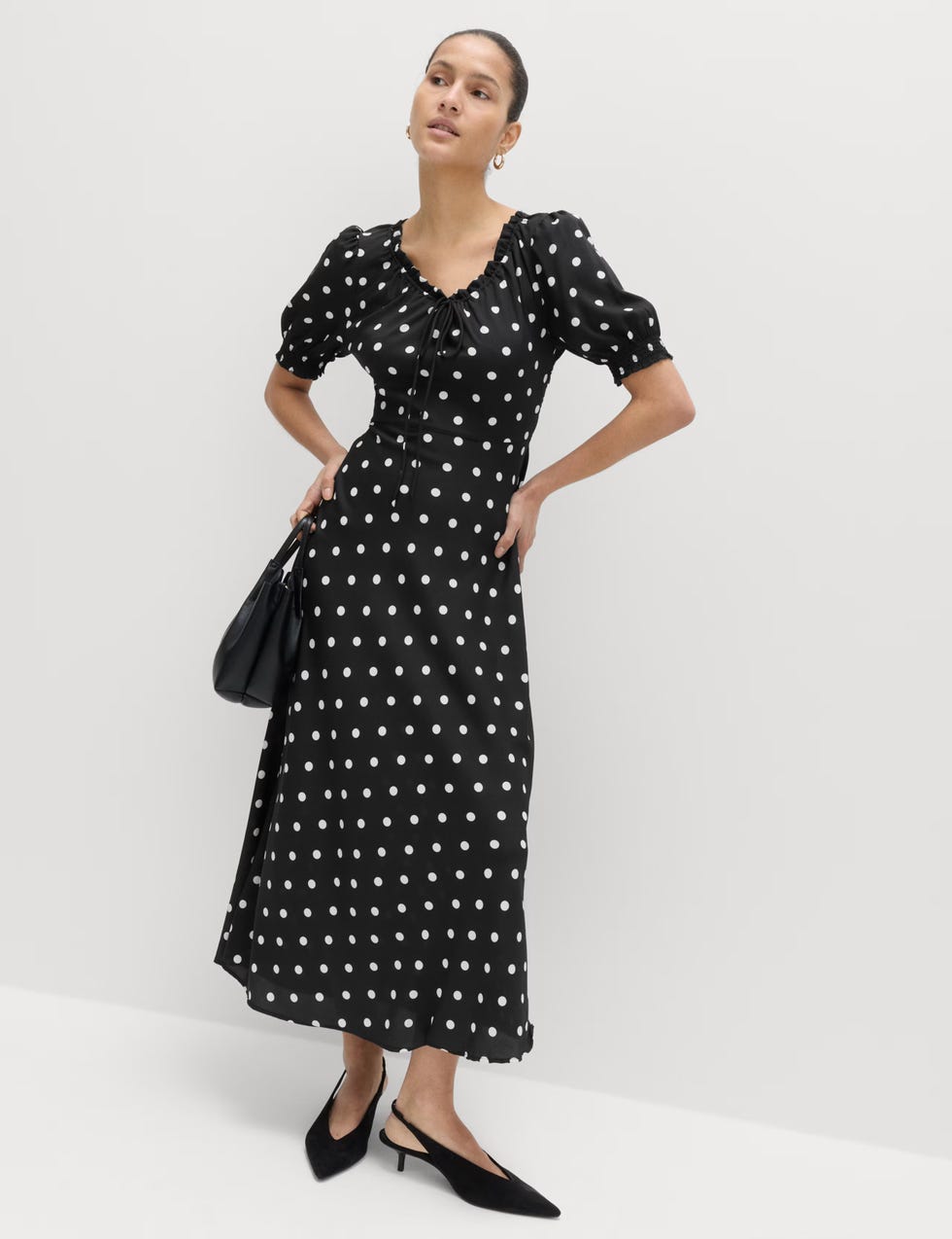 marks and spencer polka dot dress
