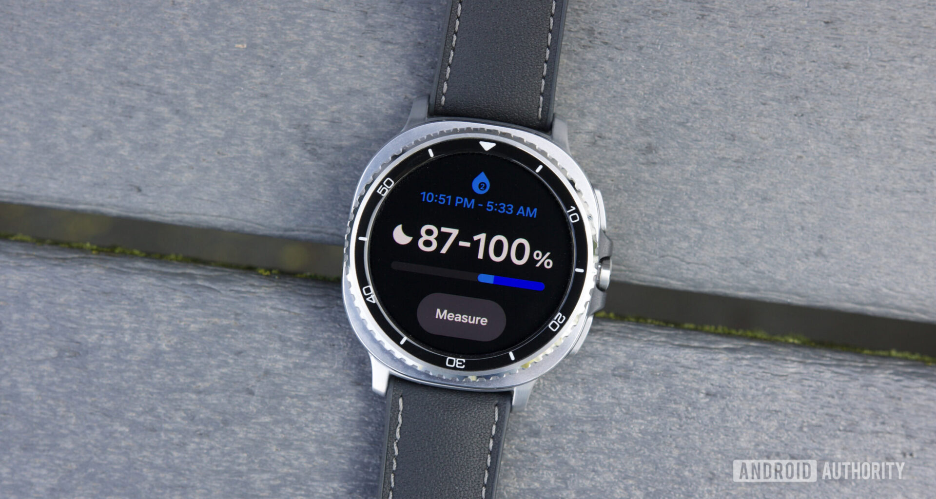 Blood oxygen page on the Galaxy Watch 8 Classic.