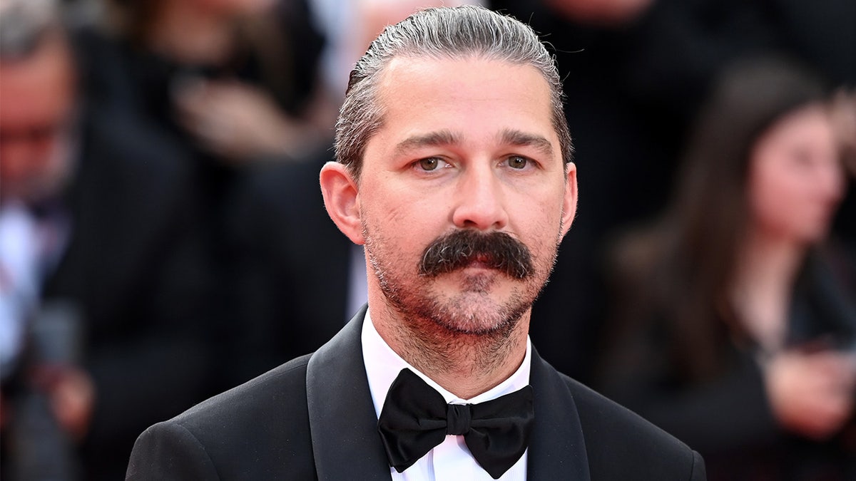 Shia LaBeouf walks red carpet at Cannes.