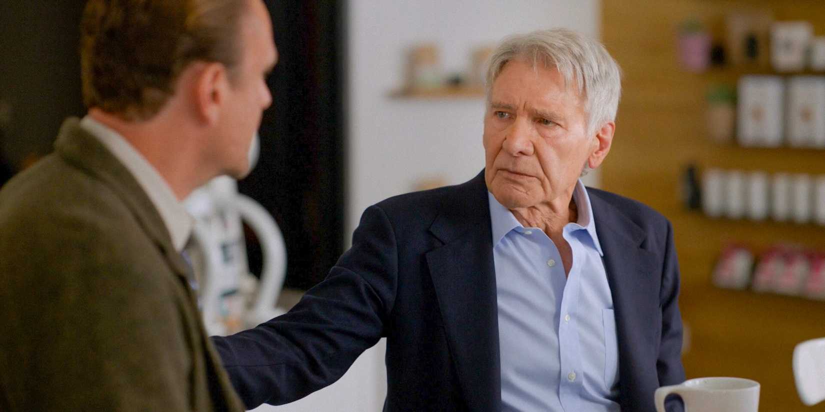Paul (Harrison Ford) gives Jimmy some advice in Shrinking Season 2 Ep 12