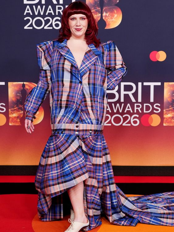 Could this be the boldest look on the red carpet? Courtesy of CMAT. Pic: PA