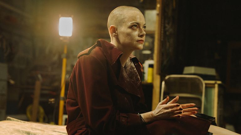 Emma Stone as Michelle in Bugonia - the film's score is among this year's Ivor nominees. Pic: Atsushi Nishijima/Focus Features