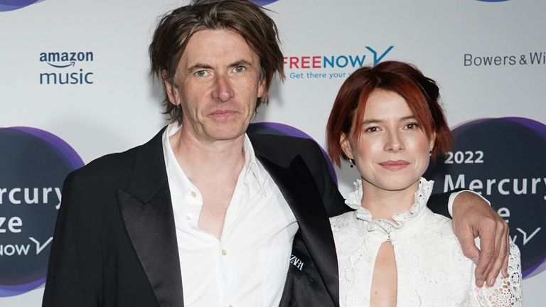 Jessie Buckley and Bernard Butler at the Mercury Prize ceremony in 2022. Pic: Ian West/ PA Archive