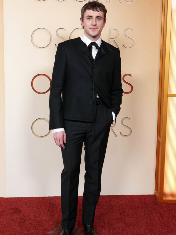 Paul Mescal in a period-style suit. Pic: AP