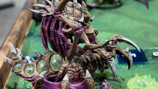 A Zerg Queen from the Starcraft Tabletop Miniatures Game