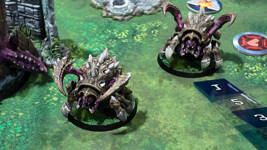 Zerg Roaches from the from the Starcraft Tabletop Miniatures Game