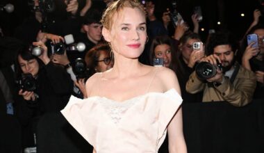 Stars turn out for Victoria Beckham’s power suiting show at Paris Fashion Week