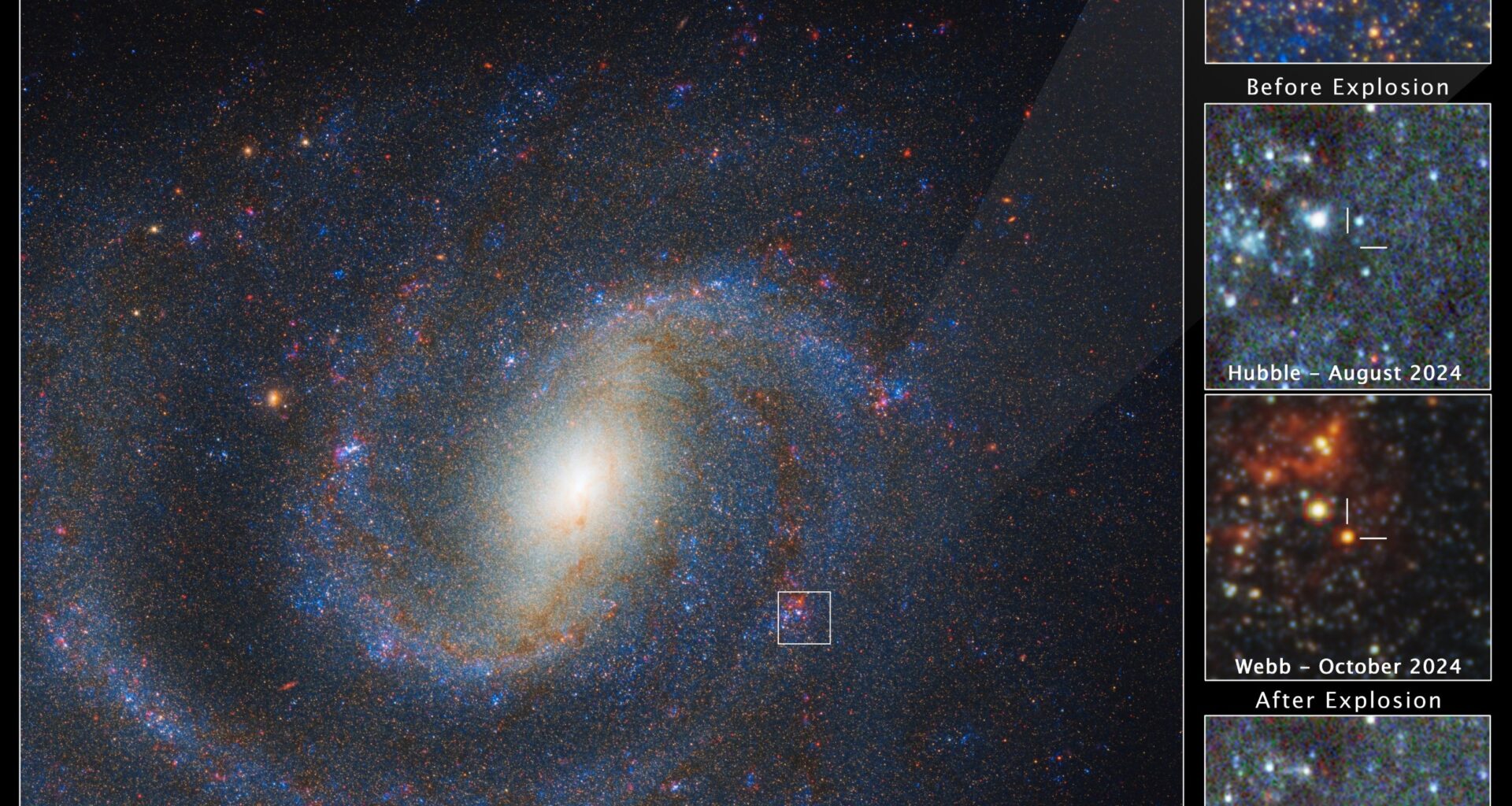 Webb identifies the star that exploded as supernova 2025pht