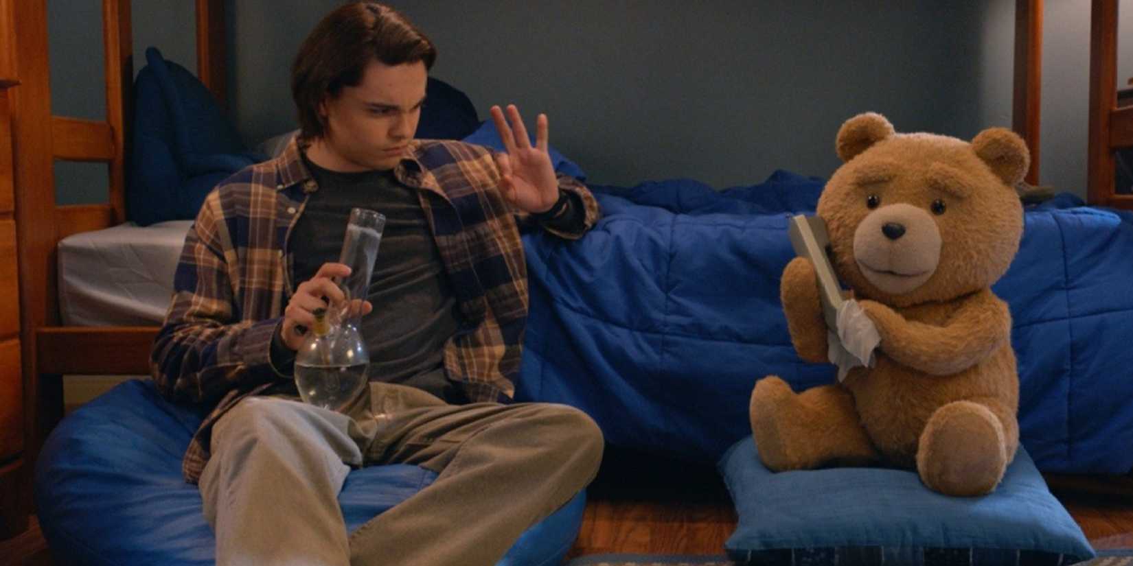 Ted and John sitting in their room in Ted season 2