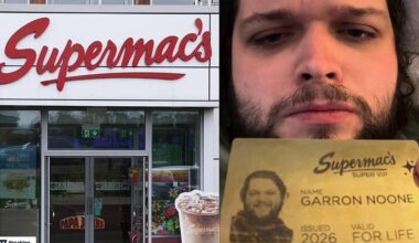 Garron Noone receives Supermac's Gold Card