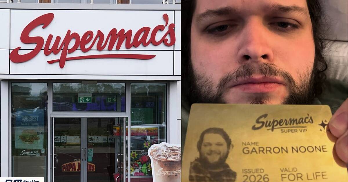 Garron Noone receives Supermac's Gold Card