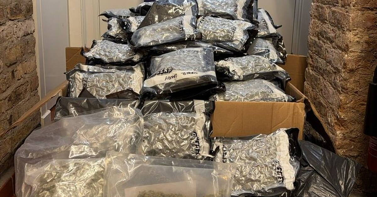 Two men (50s) arrested after over €1.5m of cannabis seized in Co Dublin
