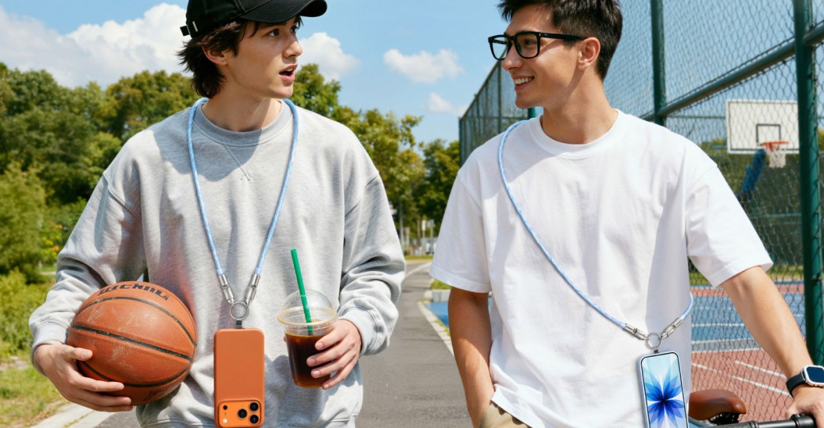 Ugreen’s crossbody phone strap doubles as a 4-foot long USB-C charging cable.