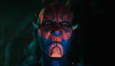 Maul (Sam Witwer) glares on Star Wars: Maul - Shadow Lord.