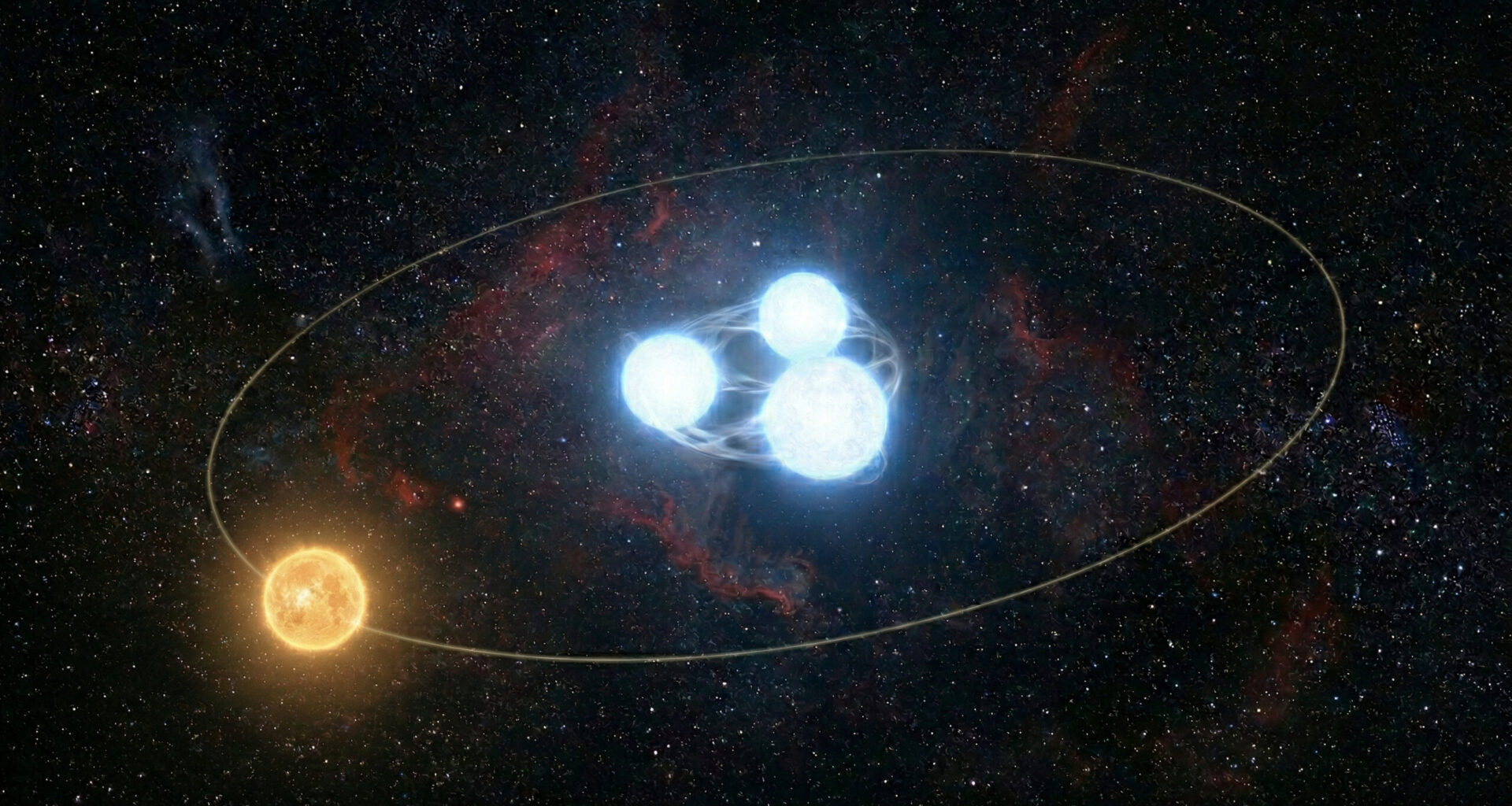 Researchers Discover Four-star System More Crowded Than Mercury's Orbit