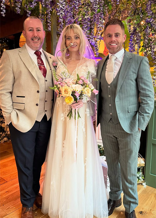 Kieran and Liz's wedding day. Pic: Alan Clarke / Instagram