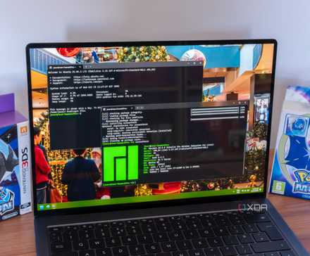 A Windows 11 laptop running two Linux distros using Windows Subsystem for Linux
