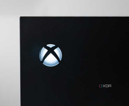 The Xbox Series X's on button 