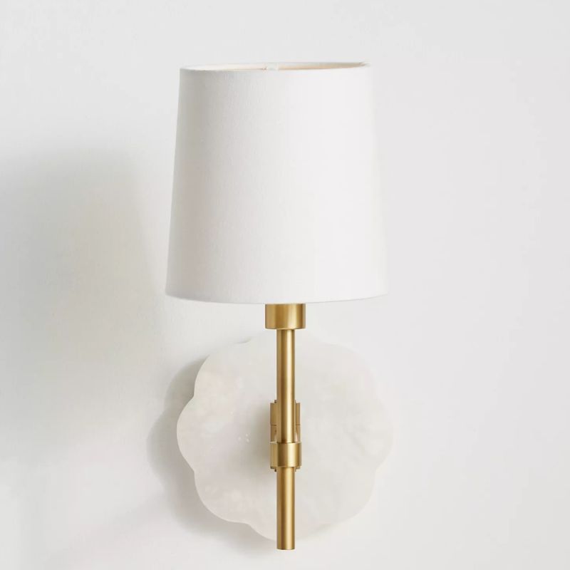 white wall sconce