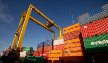Exports sink 36% in February from 2025's high levels