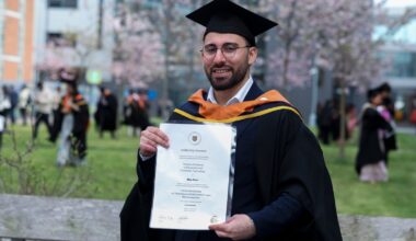Palestinian tech student tops class at DCU