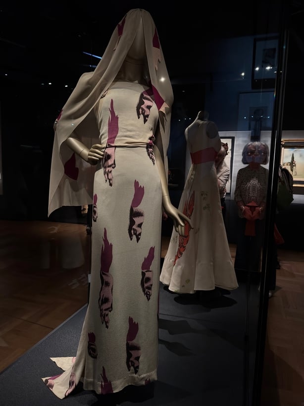 A dress design by Schiaparelli