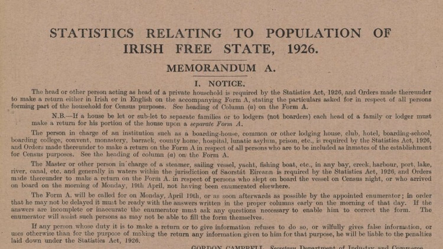 RTÉ Archives | Society | Census Talk On 2RN