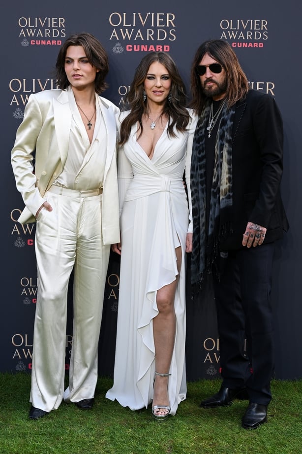 Damian Hurley, Elizabeth Hurley and Billy Ray Cyrus 