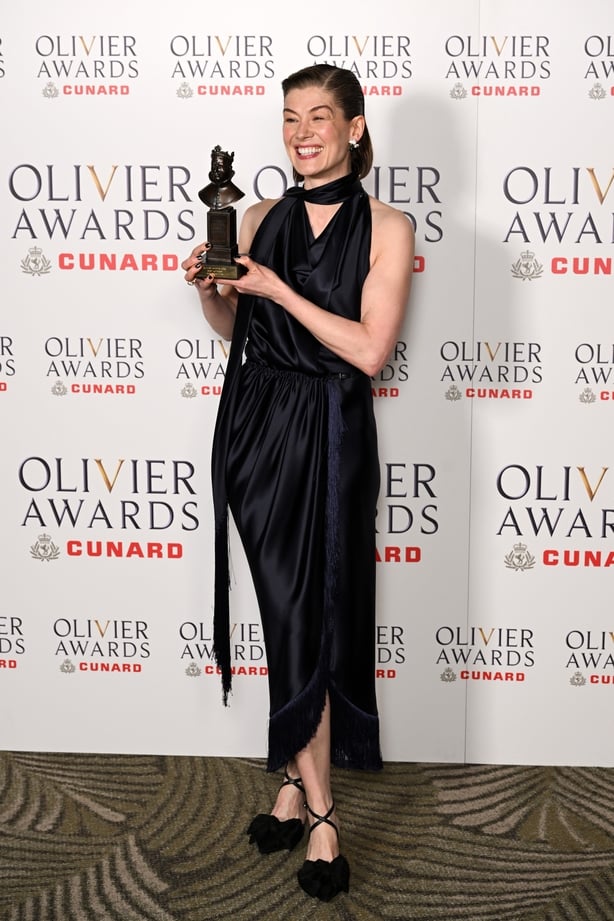 Rosamund Pike, winner of the Best Actress award for 