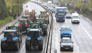 Fuel protest convoy causes traffic disruption in Belfast