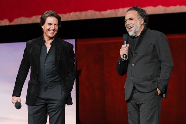 Tom Cruise and Alejandro González Iñárritu attend Warner Bros' The Big Picture CinemaCon 2026 at Caesars Palace on 14 April, 2026 in Las Vegas, Nevada. (Photo by David Jon/Getty Images for Warner Bros. Pictures)